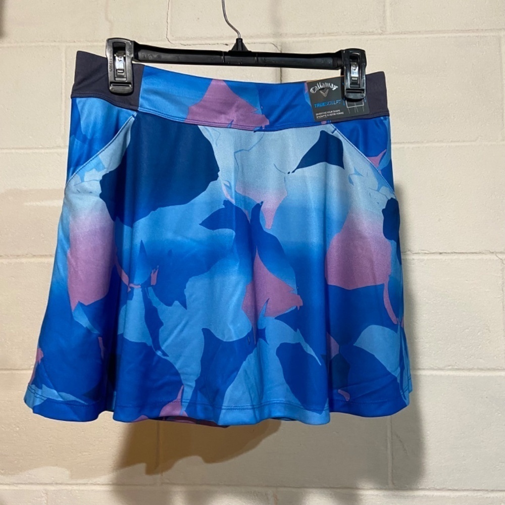 Callaway Women's 16" Tennis Pickleball Skort Blue Sea Star Athletic UPF50‎ NWT
